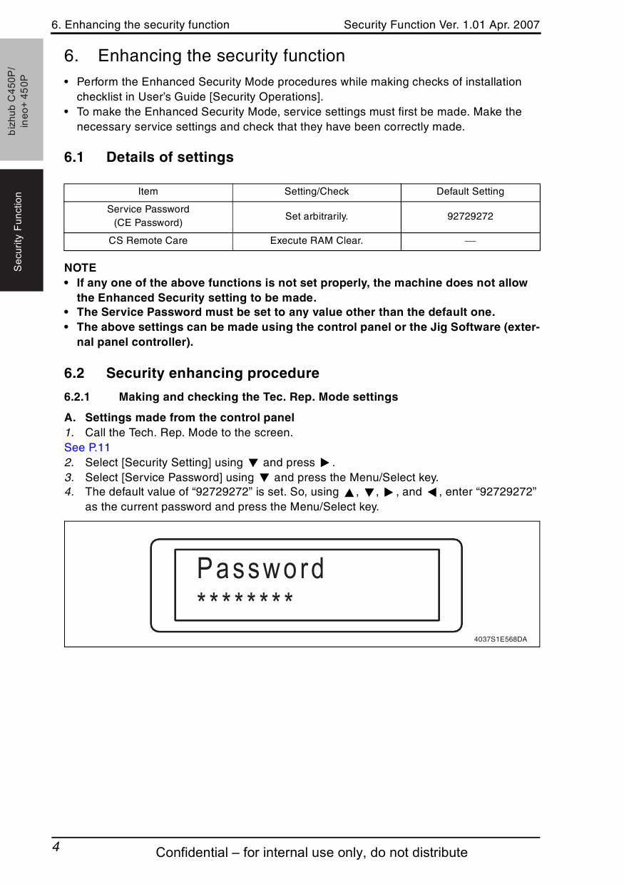 Konica-Minolta bizhub C450P SECURITY FUNCITON Service Manual-3